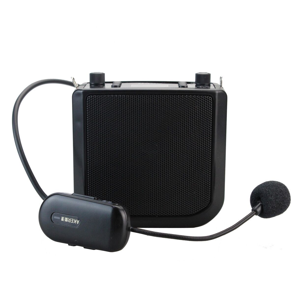 aker/爱课蓝牙扩音器 ak25w 教学导游扩音机 歌词显示 无线耳麦