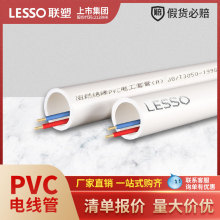 联塑pvc暗装线管塑料穿线管日丰线管4分25家用绝缘防爆电线管