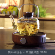 台湾宜龙电陶炉煮茶器玻璃茶壶探测感温小型煮茶器茶炉套装EILONG