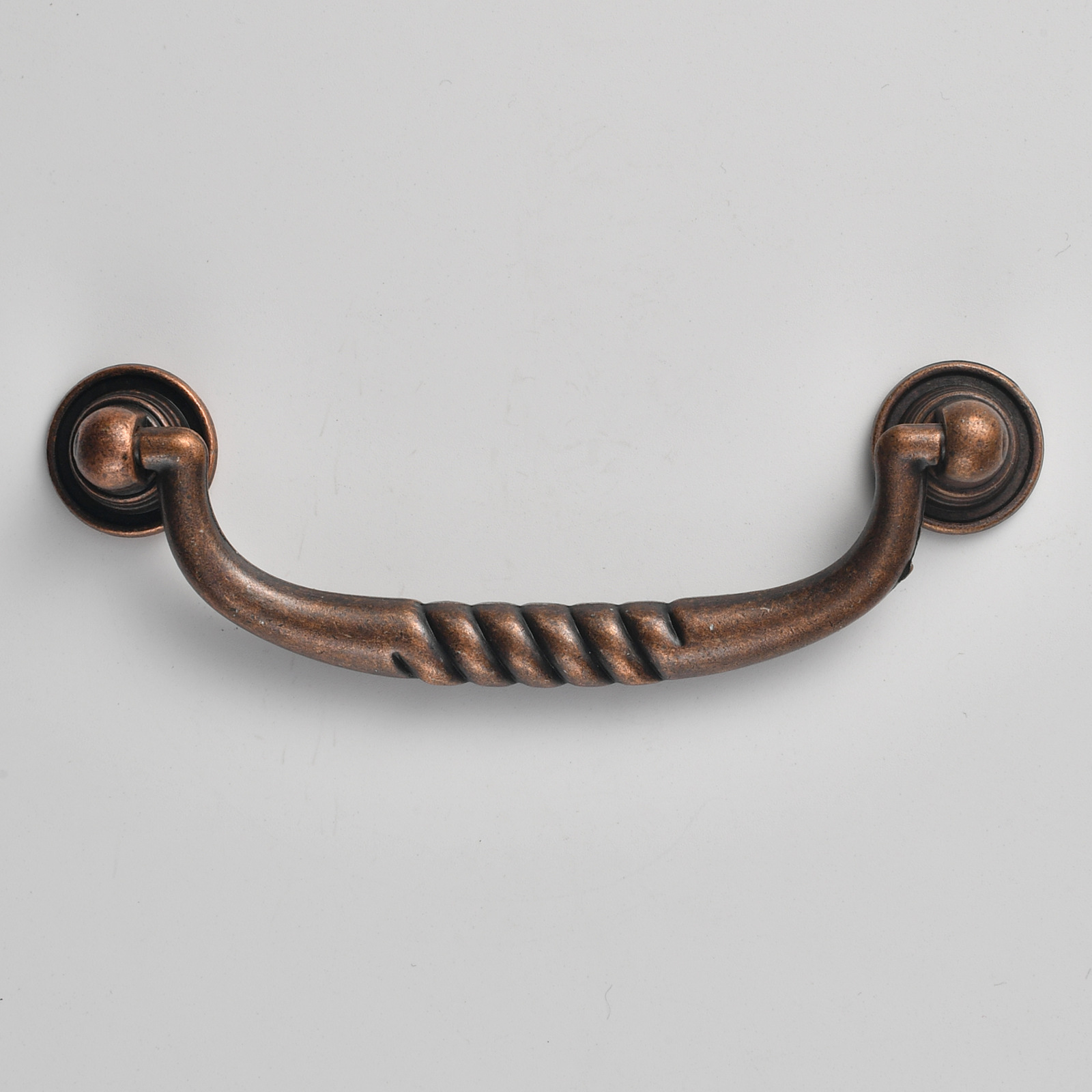 复古柜子拉手抽屉拉环仿古铜拉手锌合金拉手古典把手孔距95mm