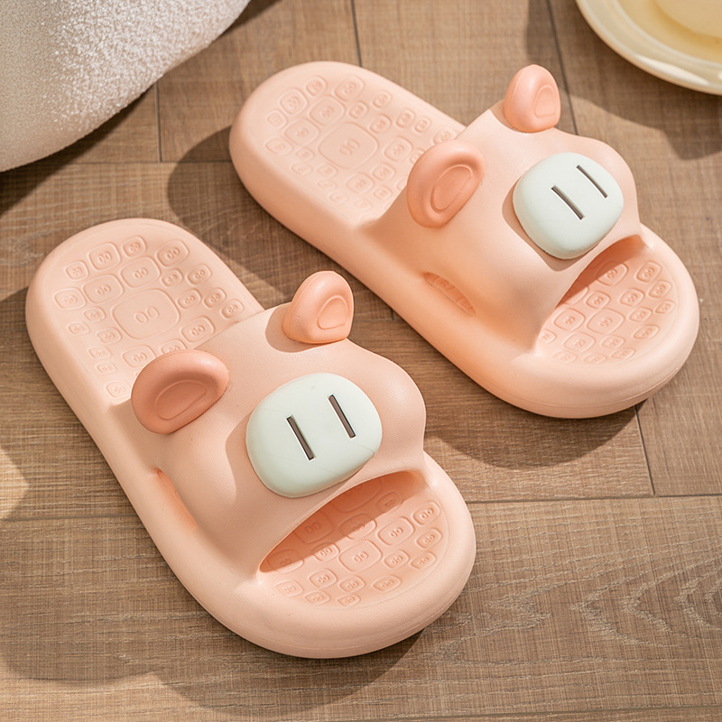 Girl's Heart Cute Slippers Women's Summer Ins Style Indoor Home Bathroom Non-Slip Drooping Eva Slippers for Outdoor Wear