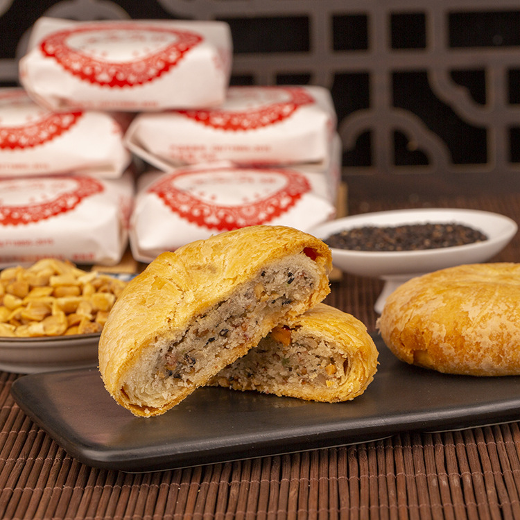 纸包苏氏酥皮月饼 儿时回忆月饼 薄纸包装五仁月饼