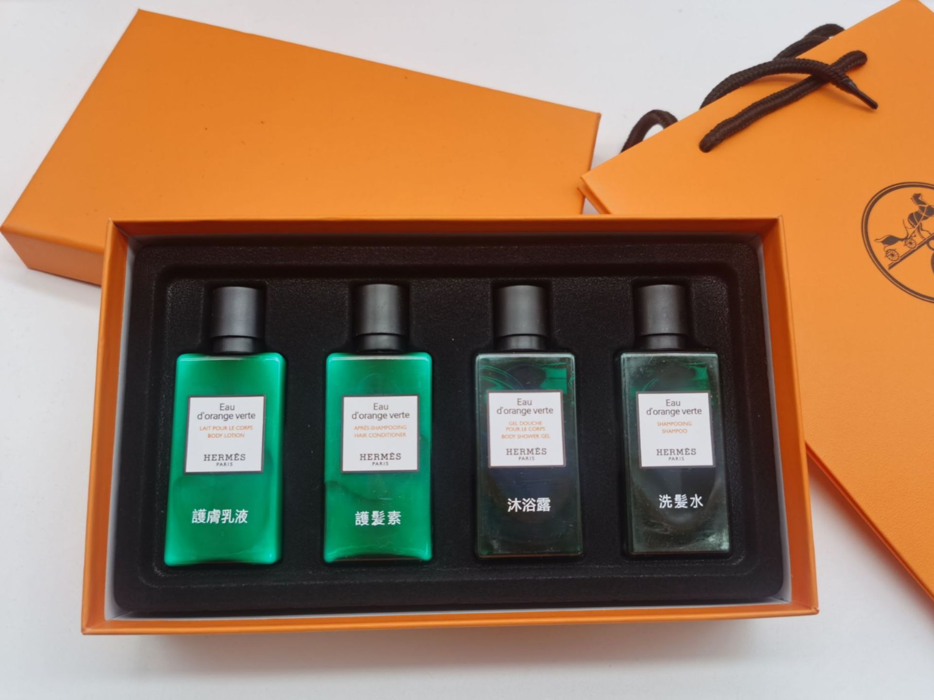 爱马仕橘绿之泉洗护套装酒店沐浴露香皂护发素润肤露礼品装伴手礼
