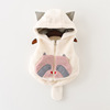 spring and autumn Plush Vest spring and autumn men and women baby Hooded Cotton children Maomao coat spring and autumn Plush Vest spring and autumn men and women baby Hooded Cotton children Maomao coat