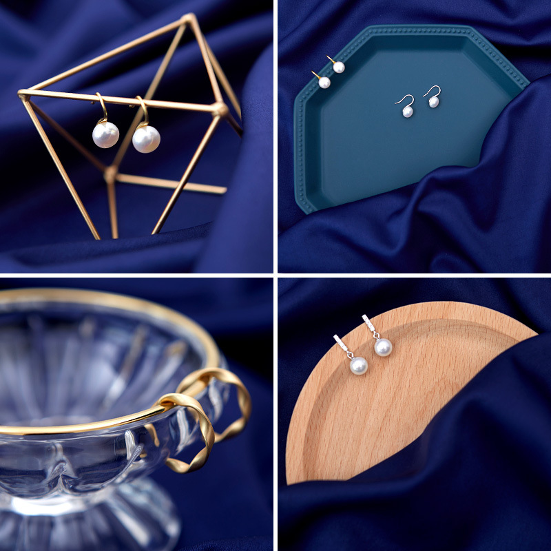 首饰项链珠宝耳钉耳环耳饰摄影摆拍拍摄拍照道具背景摆件饰品