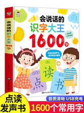 会说话的识字大王1600字点读发声书汉字认知幼儿认字神器早教有声