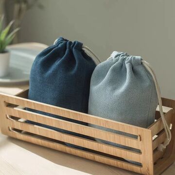 纯棉12安帆布袋旅游收纳束口袋 礼品防尘袋 女生手提包杂物收纳袋