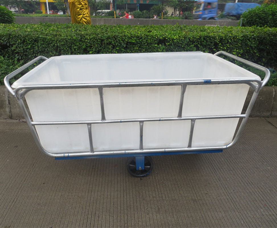 厂家直供镀锌钢管推布车pe方箱布草车1920*1080*770 周转车