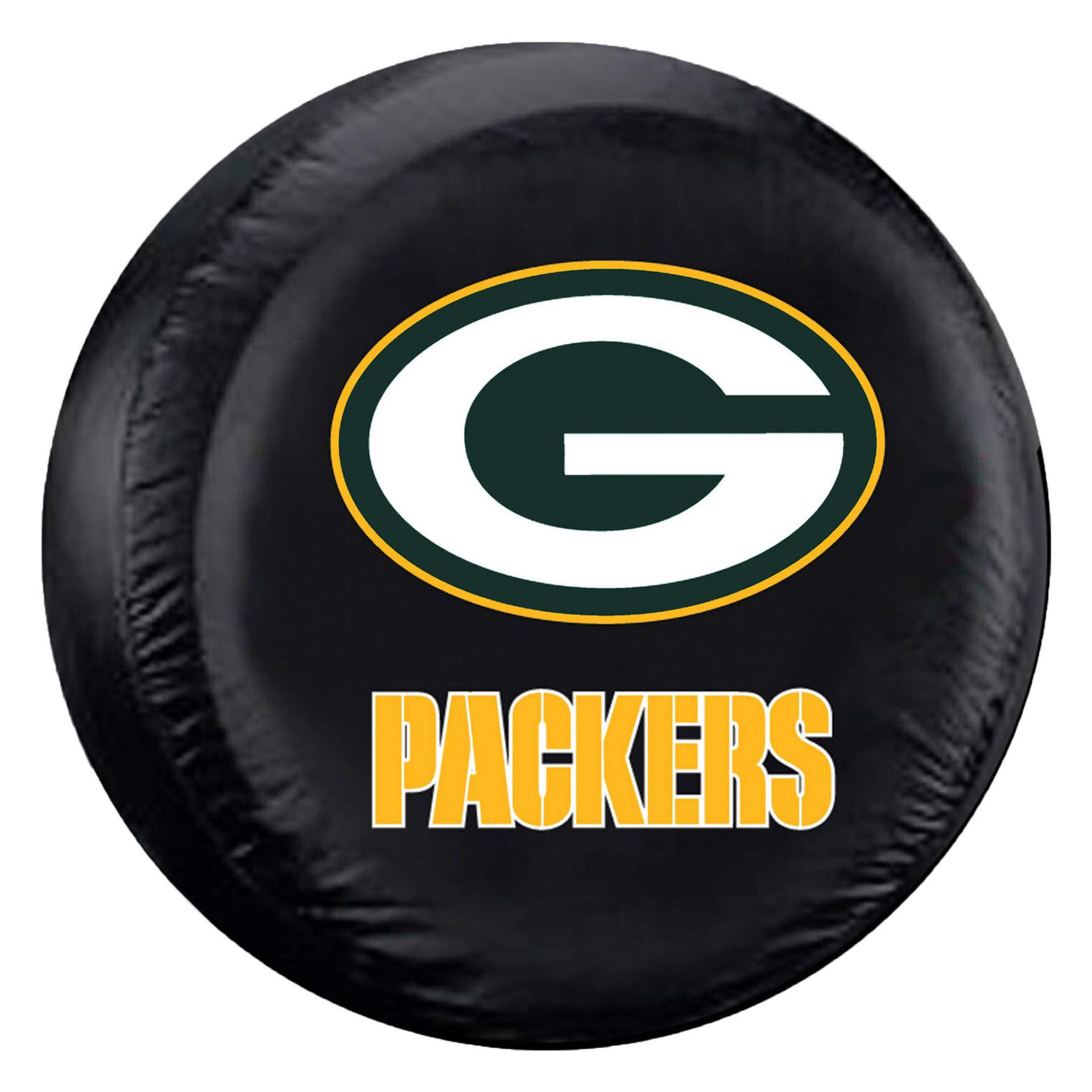 跨境nfl 绿湾包装工队汽车备胎罩户外防脏防尘防晒轮胎套来图设计