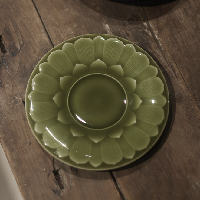 宋青书院|《耀州窑》青瓷盖碗 茶具 秘色 茶杯