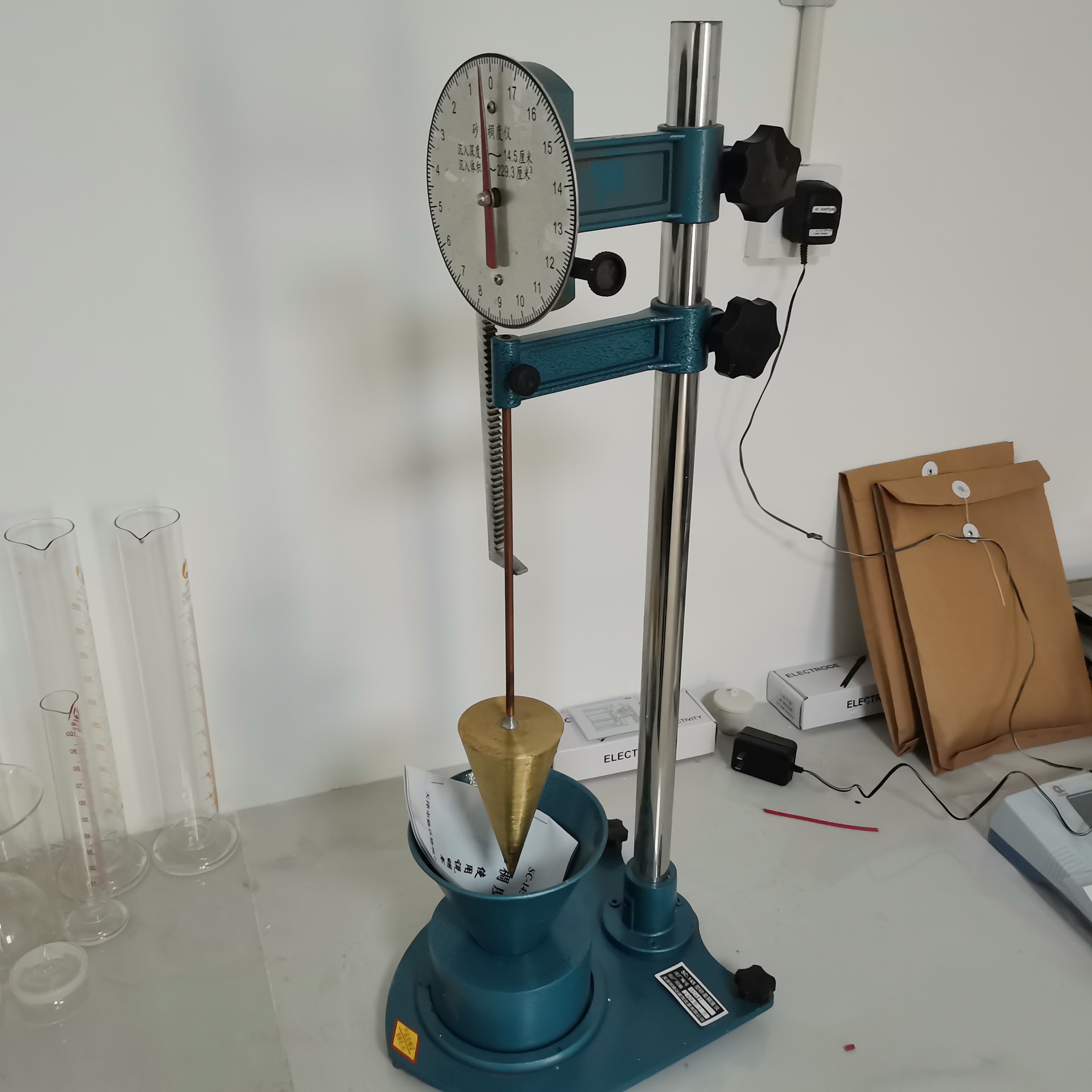 指针式sc-145砂浆稠度仪数显砂浆稠度仪落锥式砂浆稠度仪