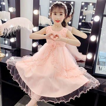 女童3夏装5网红6连衣裙7儿童8洋气9岁小女孩蓬蓬纱夏季网纱公主裙
