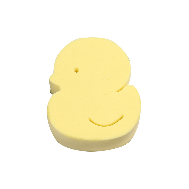 PVA Material Cartoon Cute Little Duck Child Baby Bath Cotton Baby Bath Dusting Artifact Bath Sponge