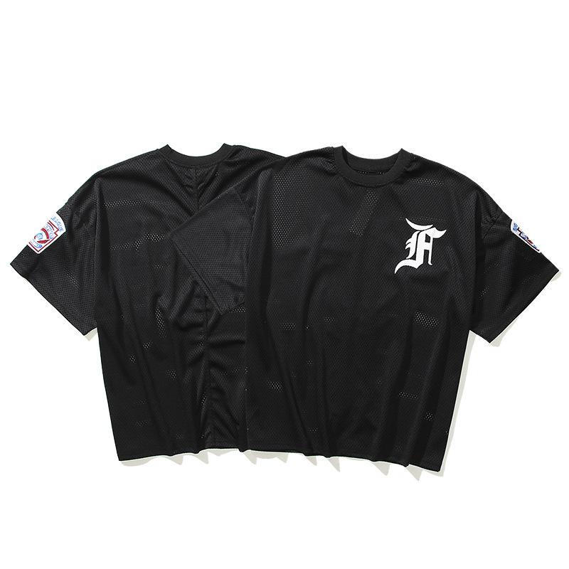 fear of god fog第五季主线网眼短袖袖章宽松男女比伯同款高街t恤