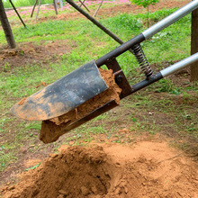 对铲子夹锹掏土挖坑电力施工具挖洞电杆勺子洛阳铲打洞电线杆