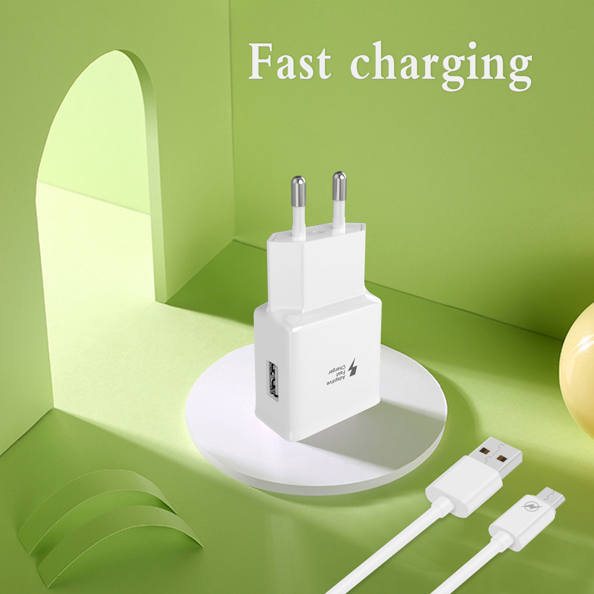 Qc18w Mobile Phone Charging Plug for Samsung Mobile Phone Charging Plug Qc3.0 Fast Smart Mobile Phone Charger Plug