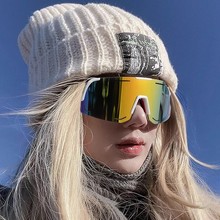 雪地墨镜女户外滑雪登山护目镜欧美跨境运动骑行眼镜防风太阳镜男