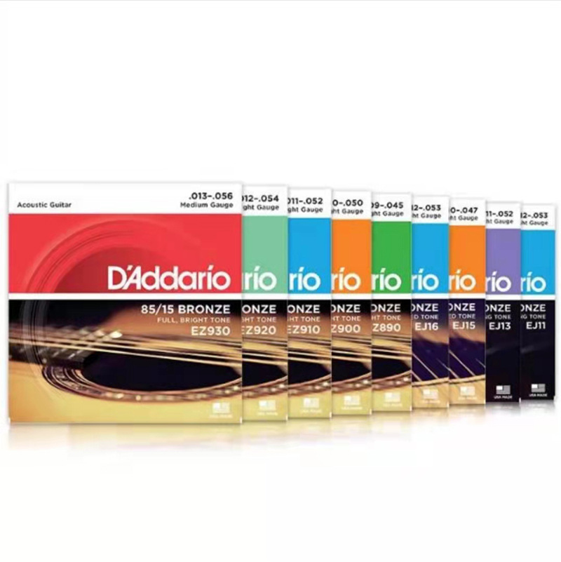 国产达达里奥琴弦ej16通用民谣尤克里里电木吉他弦配件 一套6根