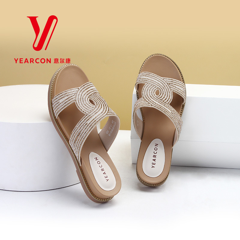 0成交53双意尔康凉鞋女2023年夏新款女鞋凉拖两穿小众仙女风优雅显瘦