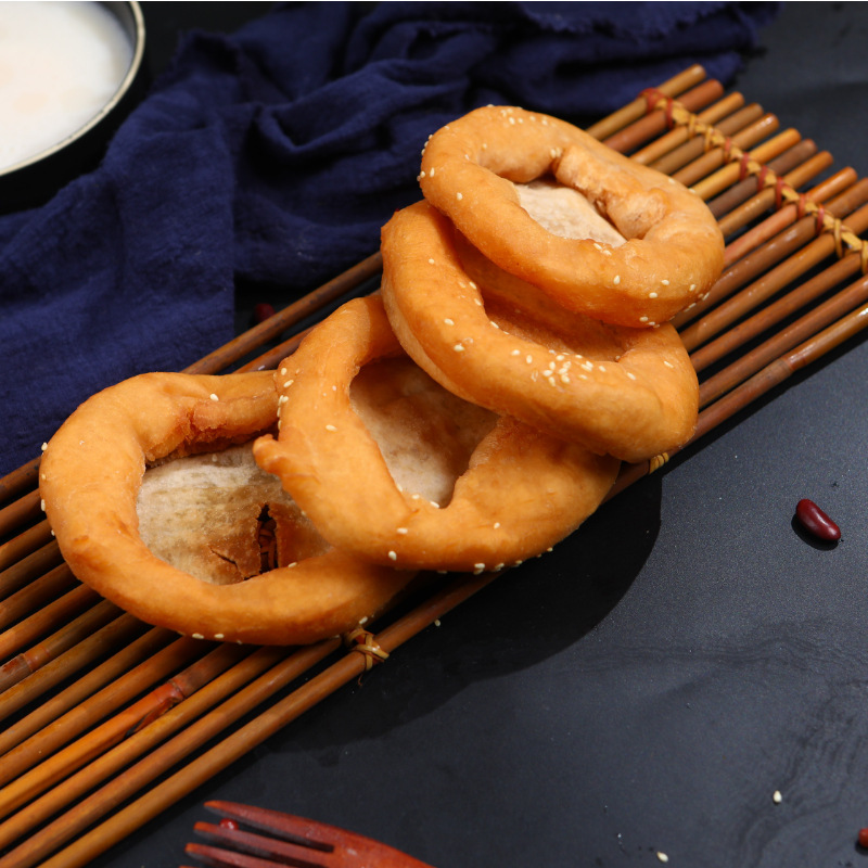 广式咸煎饼港式早茶点心广东咸煎饼营养早餐速冻早点油炸包点90个