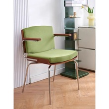 单人设计师阳台休闲椅北欧餐椅家用简约小户型靠背椅网红沙发椅