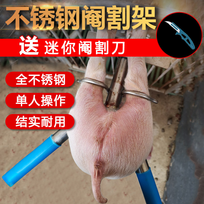 杀猪固定架阉割刀猪用设备养殖场屠宰场猪圈工具加厚备用兽用猪仔