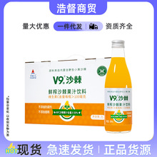 宇航人V9沙棘鲜榨果汁饮料300ml*10瓶整箱含维生素C饮品0脂肪