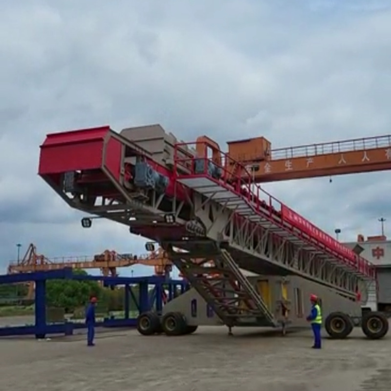 移动式伸缩装船机 港口码头装卸设备 水泥矿石输送机 来图可做