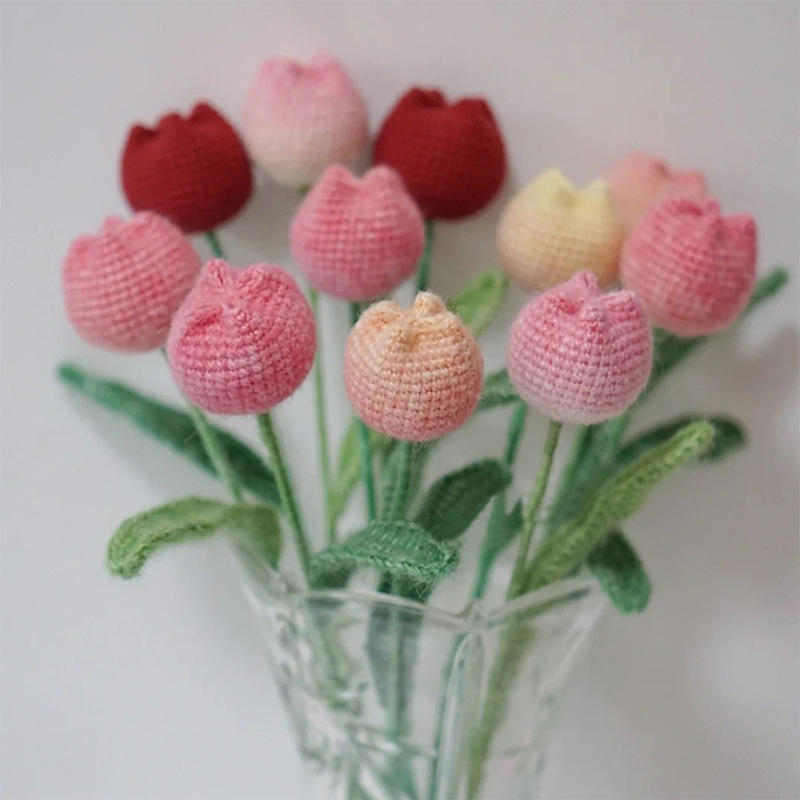 毛线编织仿真花