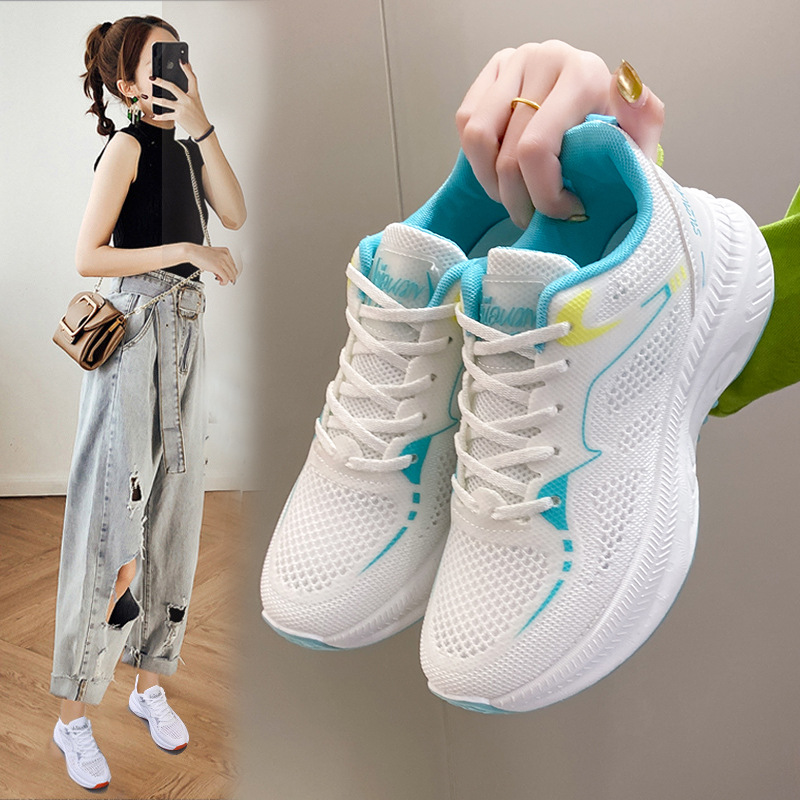flying woven shoes women‘s shoes 2023 spring and summer comfortable versatile casual coconut shoes couple sports shoes