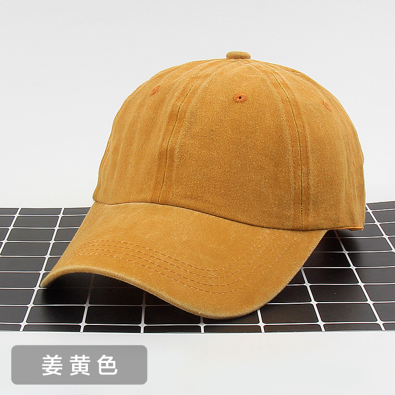 Korean Style Soft Top Hat Summer Outdoor Peaked Cap Washed Baseball Cap Do the Old Cowboy Sun Hat Manufacturer