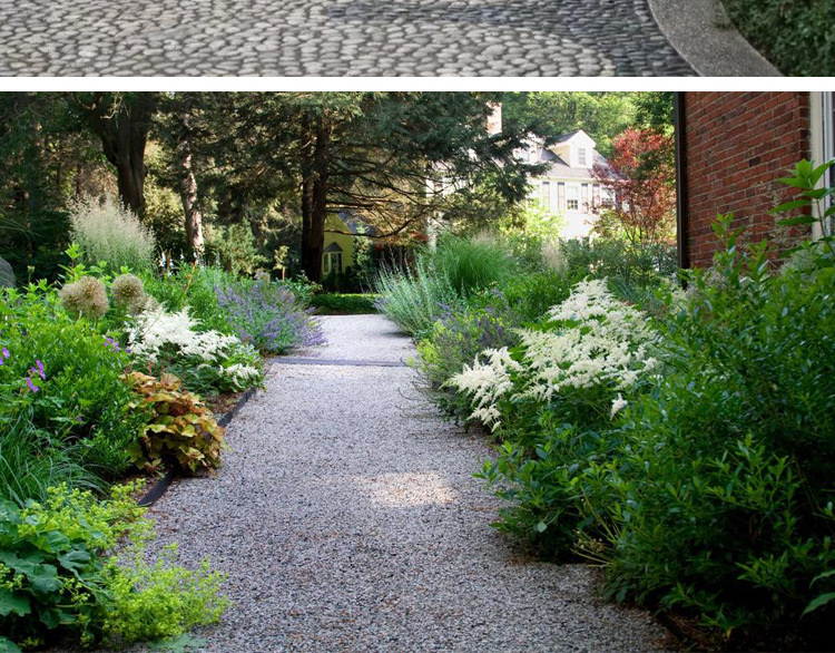 灰色水洗石深灰色洗米石日式枯山水石子庭院装饰园林灰色砾石石子