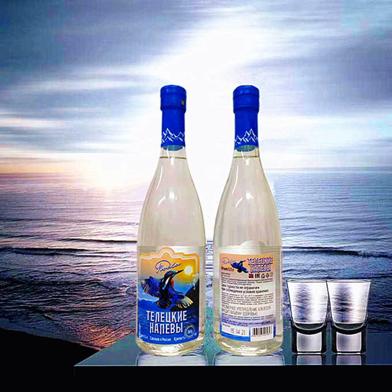 俄罗斯进口小鸟伏特加56度蓝鸟伏特加500ml高度白酒洋酒网红烈酒