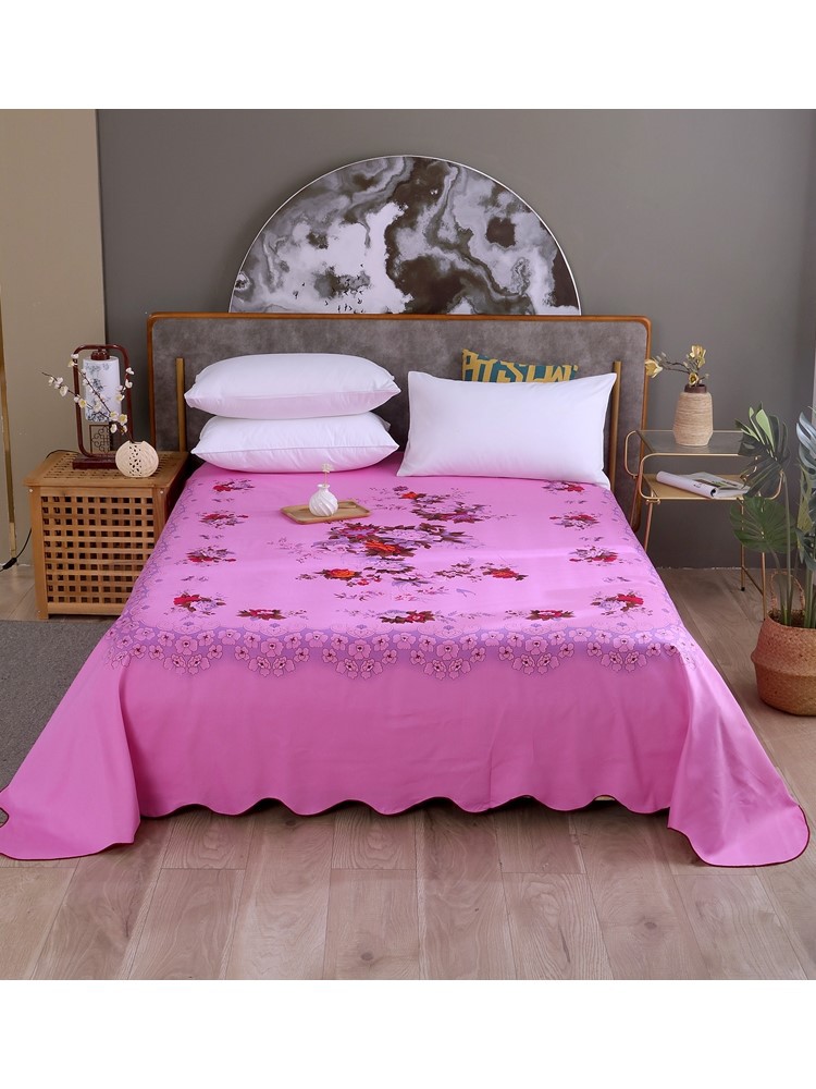 5h6s批发国民床单纯棉全棉老粗布老式 老上海床单花边款复古怀旧