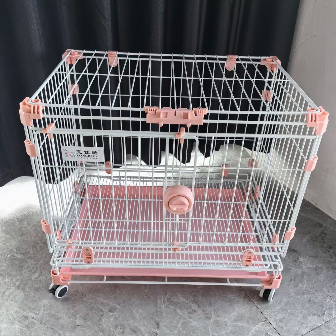 亮佳洁狗笼diy折叠方扣笼宠物用品狗笼狗笼子多功能宠物笼爆款笼