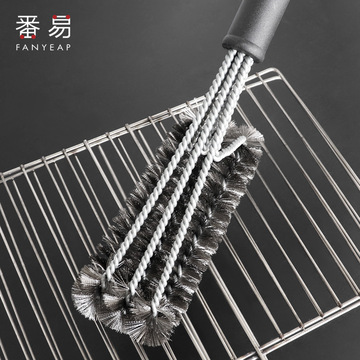 带柄烧烤清洁刷网铁丝钢丝刷洗架炉清洁刷子清洗工具工具刷中国大