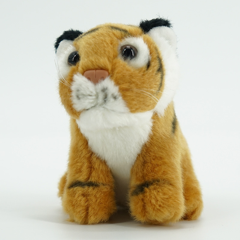 仿真华南虎毛绒公仔挂件 小号老虎偶娃娃玩具长隆同款纪念品礼物