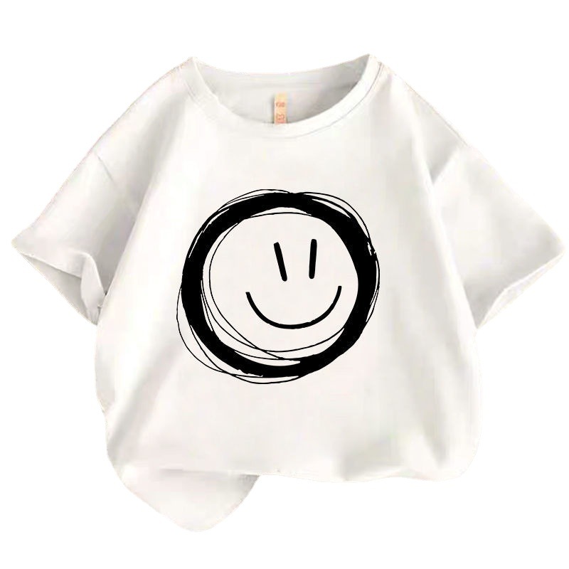 Children's Short-Sleeved T-shirt Baby Summer Clothing Girls' Tops Boys' Korean-Style Baby Half-Sleeved Tops Summer Middle and Big Children's Tops