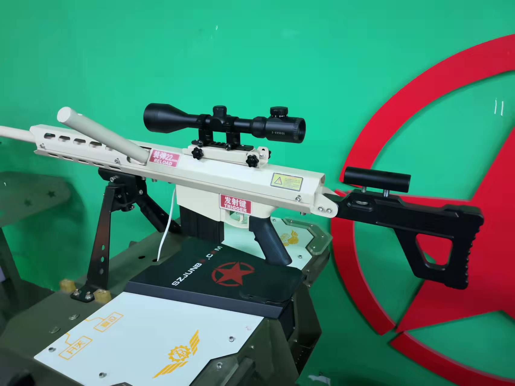 夜市打气球仿真 金属橡胶弹打靶枪深圳军博枪林弹雨射击靶 气炮枪