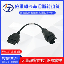 obd2母头 汽车诊断仪适配线 奔驰依维柯）BD转接线