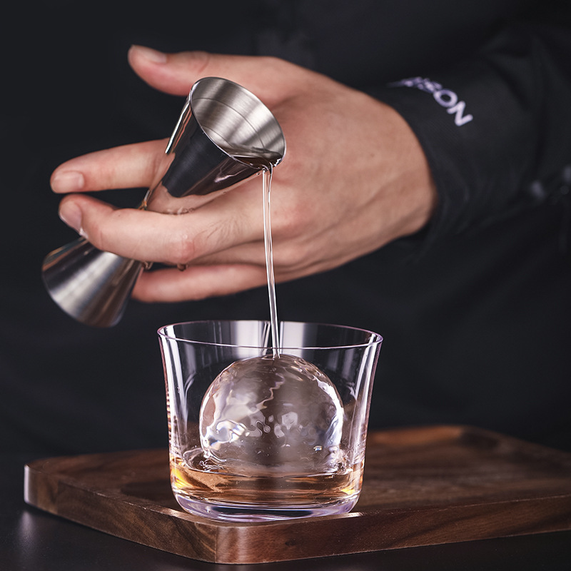 酒吧不锈钢量酒器鸡尾酒量杯调酒杯盎司杯带刻度调酒用具用品套装