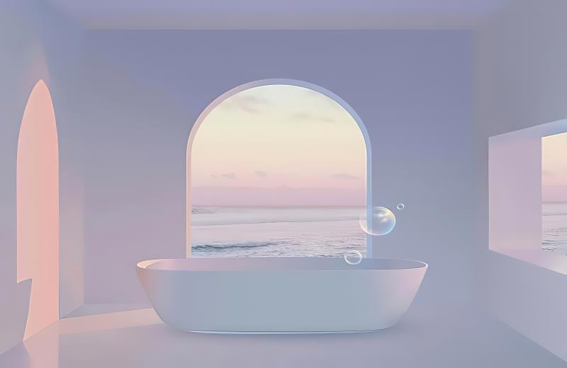 视觉延伸空间壁纸大气莫兰迪色墙纸服装店网红直播间背景墙壁画