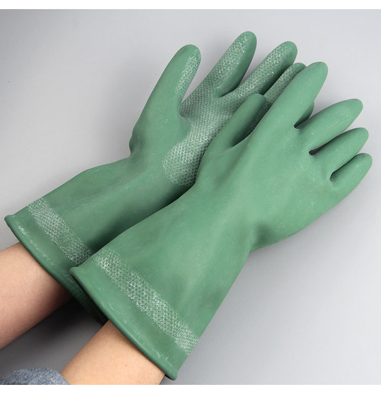 丁基尼龙橡胶防化胶手套防毒耐酸碱手套防水防腐蚀耐油劳保防护