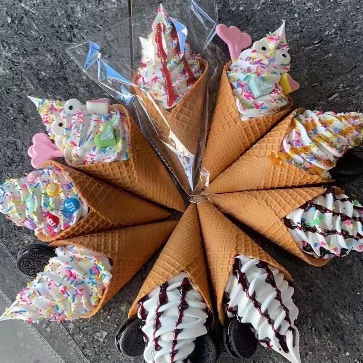 冰淇淋模型巨无霸冰激凌甜筒道具商用假食物模型甜品店摆设