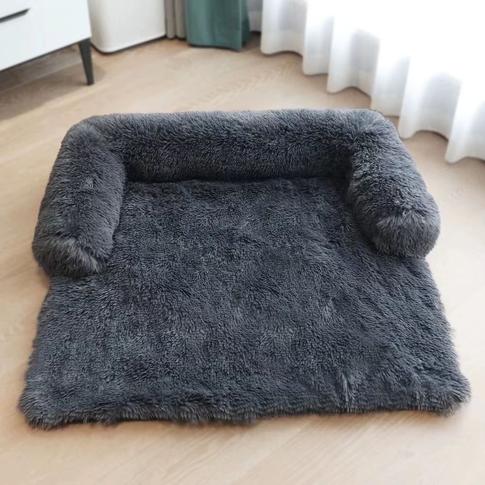 Plush Kennel Right Angle Removable and Washable Pet Sofa Dog Sofa Big Dog Mat Plush Blanket Amazon Hot