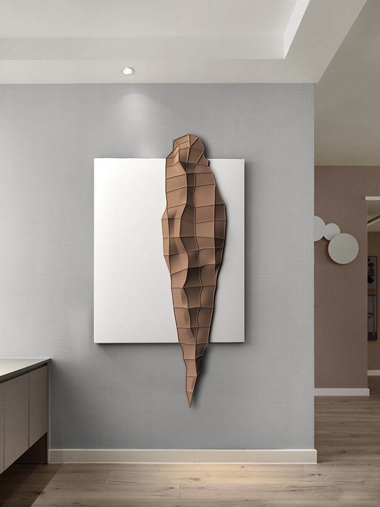 3d高端立体实物画酒店过道走廊电梯间挂画样板间民宿玄关装饰画