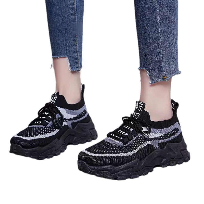 Dad Shoes Women 2023 New Summer Platform Running Shoes Mesh Breathable Lightweight Casual Sneaker