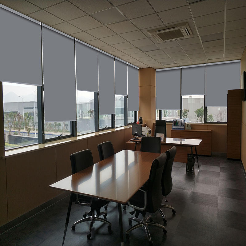 阻燃火卷帘成品pvc隔热透光遮阳帘办公室车间仓库晒卷帘窗帘-询价