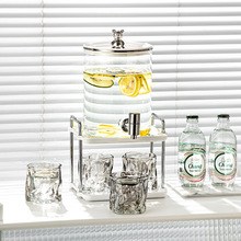 北欧玻璃冷水壶带龙头水壶套装大容量家用凉水壶水果茶可乐饮料桶