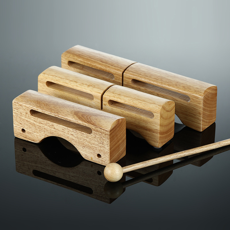 高低梆子批发 放心品质乐器 亲子早教奥尔夫乐器 木制龙头梆子